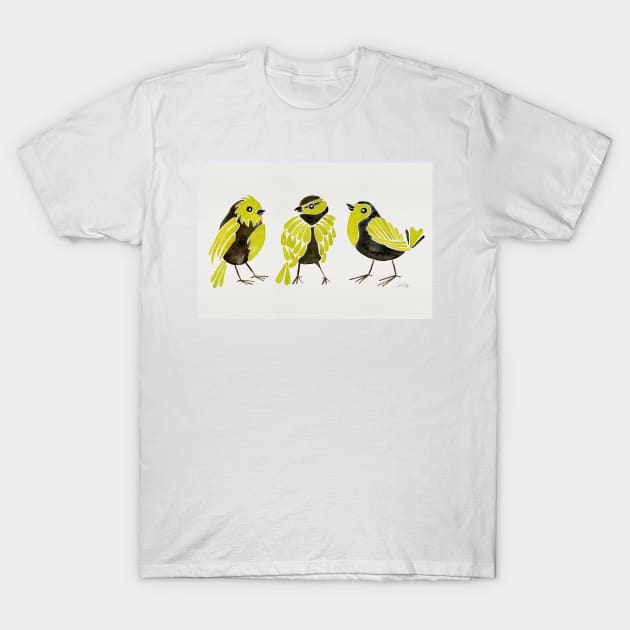 finches yellow T-Shirt by CatCoq